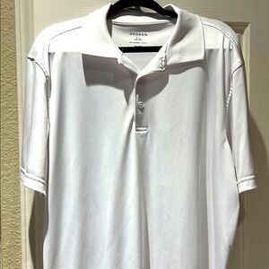 George White Polo Shirt Classic Cotton Blend